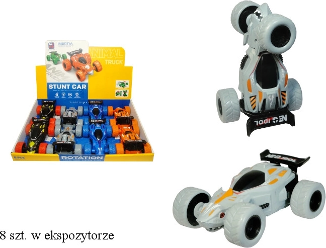 Stunt Car with Rotating Axle and Friction Drive