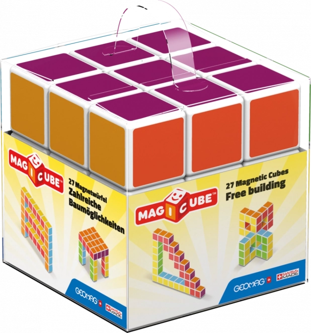 Магнитни кубчета GEOMAG Magicube Free Building – комплект 27 кубчета