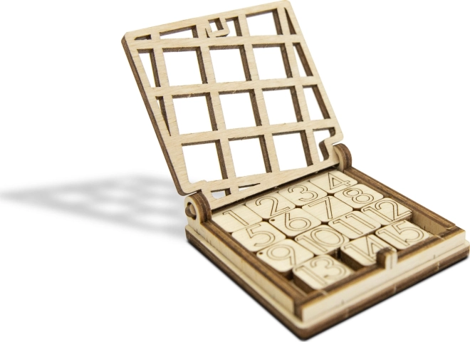 Wooden Logic Game 15 - Sliding Puzzle