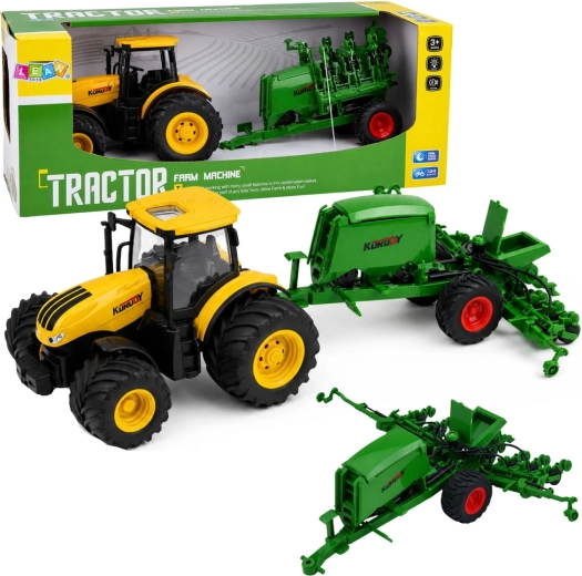 Tractor with seeder with lights and sounds 1:24
