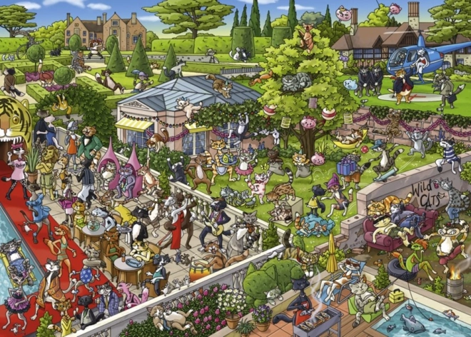 Puzzle Cat Party 1000 Pieces