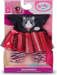Baby Born dress with kitten for 43 cm dolls