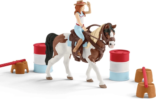 Schleich Horse Club уестърн ездачески комплект Hannah – barrel racing set