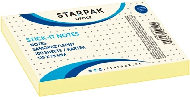 Stick-it large yellow sticky notes 12.5 cm, 100 sheets - 1 piece