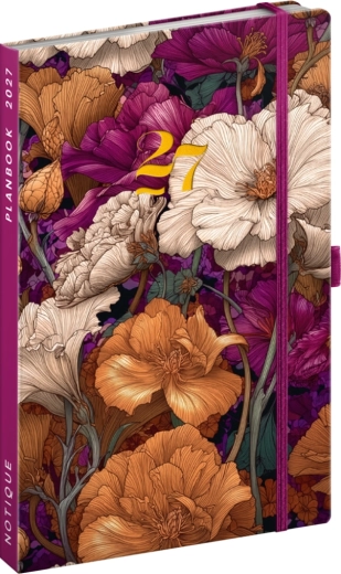 Notique Planbook planner and notebook Vintage Flowers 2027 (13 × 21 cm)