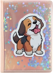 Sequin Dog Notebook