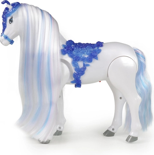 Електрически кон с коса за сресване Зимно кралство