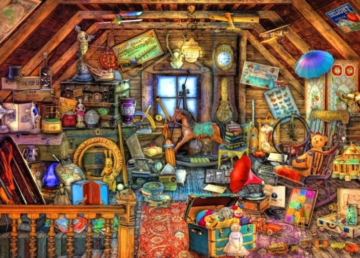 Bluebird Puzzle Treasures from the Attic 500 Pieces