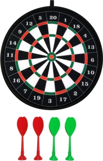 ALLTOYS Velcro dartboard with 4 darts, 36 cm