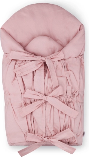 Petite&Mars връзващо повивало Nurse с кокосова вложка dusty pink 75 × 75 см