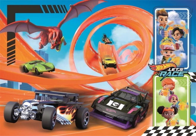 Пъзел Hot Wheels 104 части Super Kolor
