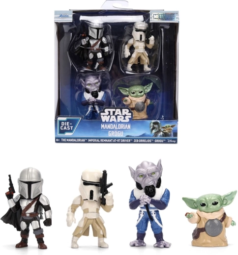 Jada Star Wars metal figures 6.5 cm – 4-pack (The Mandalorian)