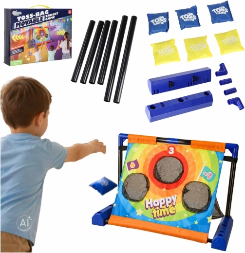 Children's Moving Target Game with Throwing Bags