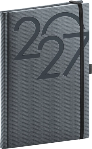 Notique седмичен дневник Ajax 2027 черен 15 × 21 cm