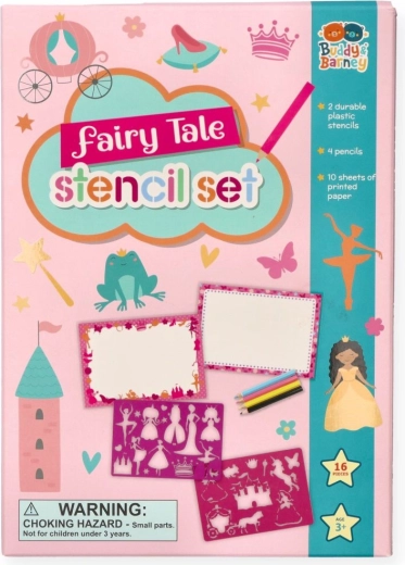 Fairy Stencils – Creative Set with Colored Pencils
