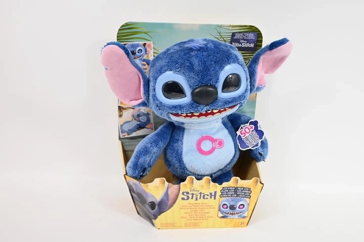 Интерактивна плюшена играчка Disney Stitch Emotiv Eye с LCD очи