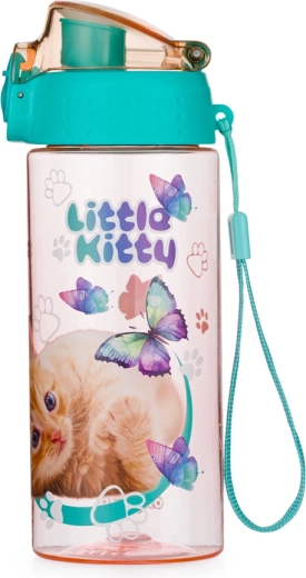 Детска бутилка за пиене OXY CLICK 500 ml Котка