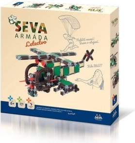 Конструктор SEVA АРМИЯ Авиация пластмаса 511 части в кутия 35x33x5 см