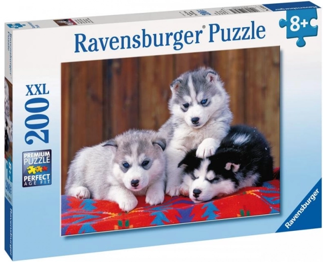 Ravensburger пъзел Хъски кученца 200 части