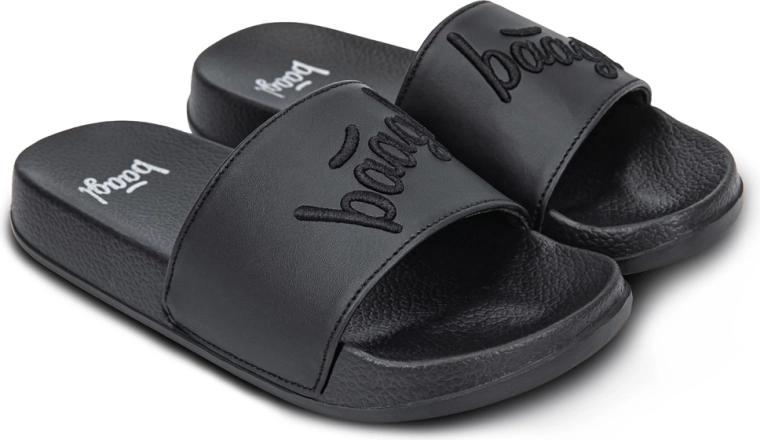 Baagl logo slippers black (size 29)