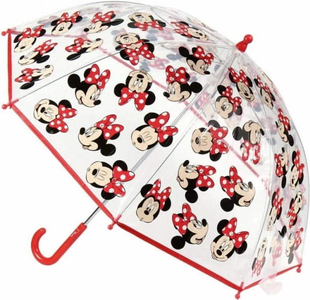 Детски прозрачен ръчен чадър Minnie Mouse Disney