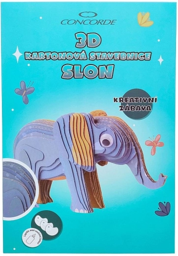 3D картонен конструктор – слон