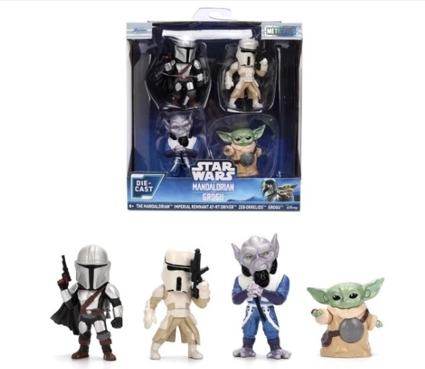Jada Star Wars метални фигурки 6,5 см – пакет от 4 (The Mandalorian)
