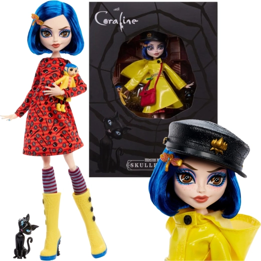 Колекционерска кукла Monster High Skullector CORALINE Jones 27 см с аксесоари