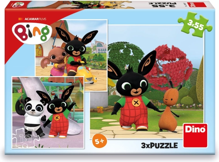 Пъзел BING – 3×55 части
