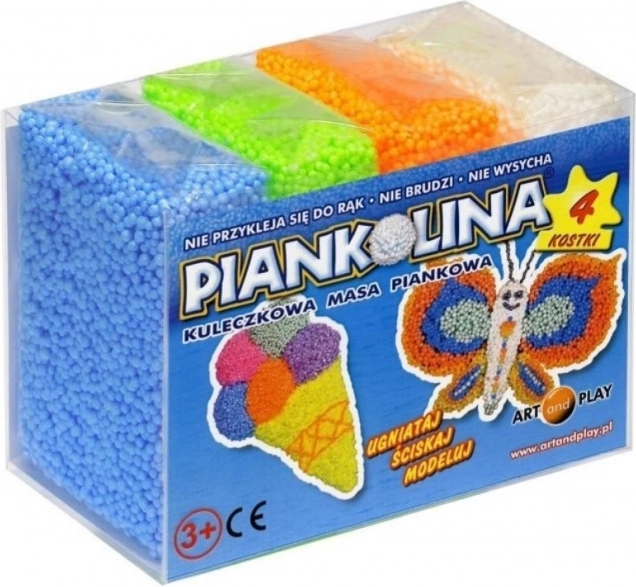 Piankolina креативна пенеста маса – 4 кубчета, синя
