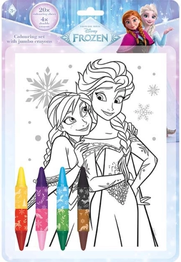Coloring set with double-sided crayons Frozen – Ice Kingdom