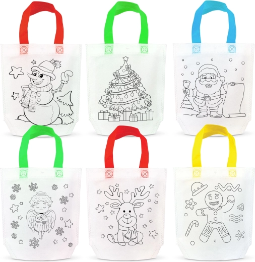 Christmas Coloring Bag with 4 Markers - 1 Piece