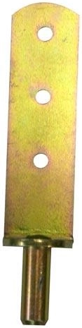 Straight gate hinge bracket, yellow zinc plated SEDLÁK/SELKA