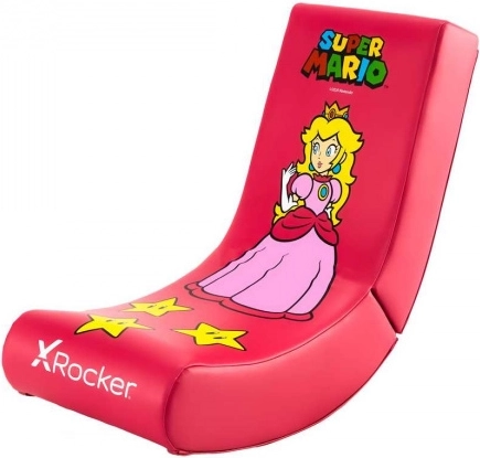 Детски геймърски подов стол X Rocker Super Mario Peach