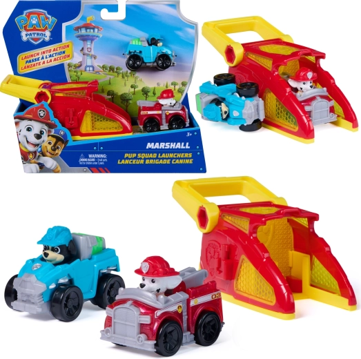 PAW Patrol Pup Squad Marshall Launch Ramp with Rex Vehicle - 2 pcs