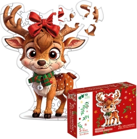 Wooden Puzzle Caramel Reindeer