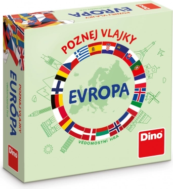 Dino Пътна игра Опознай знамената на Европа