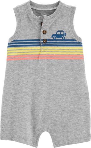 Carter's summer romper multi stripes for boys 3 m – 9m