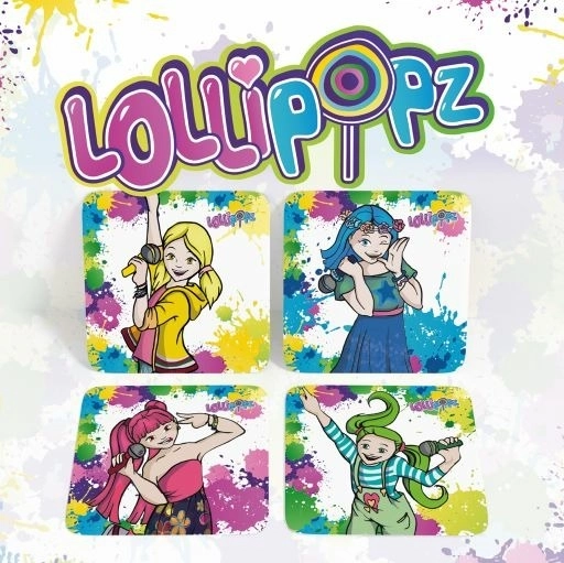 Комплект коркови подложки Lollipopz – 4 бр.