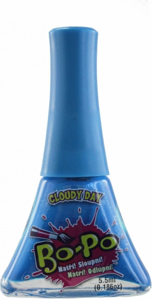 EP Line BO-PO peel-off nail polish for kids dark blue color-changing cloudy day - 1 piece