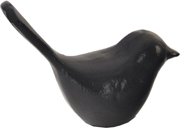 Metal Decoration Bird in Black