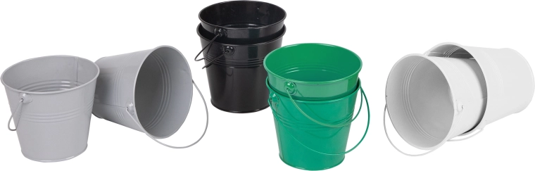 Classic World Colorful Metal Bucket Set - 8 pcs