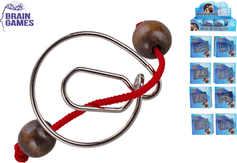 Metal Brain Teasers Brain Games – set of 8 variants
