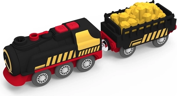 2Kids Toys парен влак на батерии с функция пара