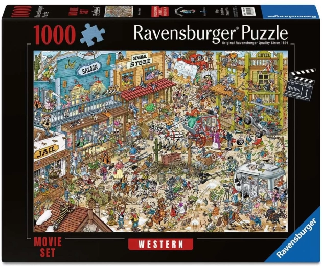 Ravensburger movie set puzzle Western 1000 pieces