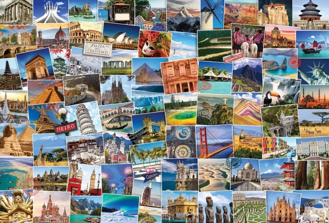 EUROGRAPHICS Puzzle Světoběžník 2000 Pieces