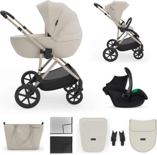 Комбинирана количка 3в1 Kinderkraft PRIME 3 sand dune