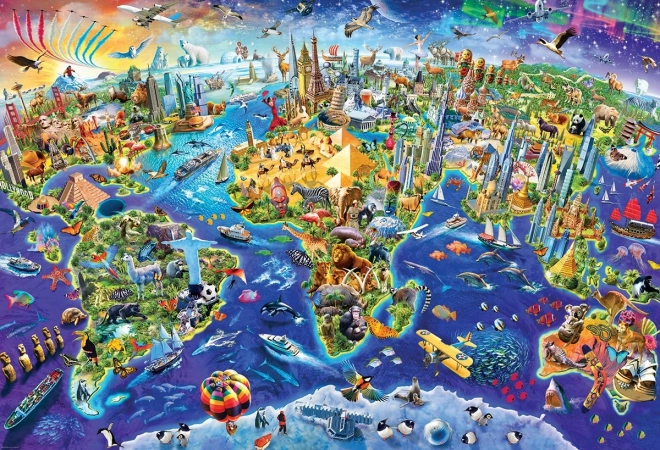 Пъзел Луд свят 2000 части EUROGRAPHICS