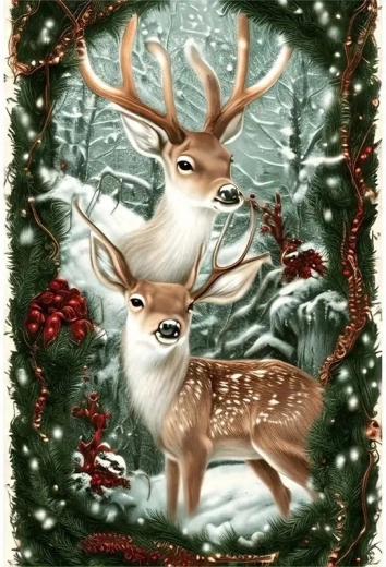 Norimpex Paint by Numbers – Reindeer 40 × 50 cm