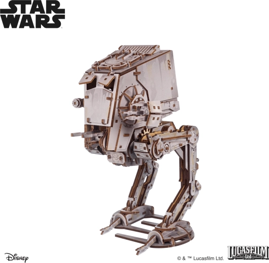 Ugears 3D wooden mechanical model AT-ST walker STAR WARS 1:36